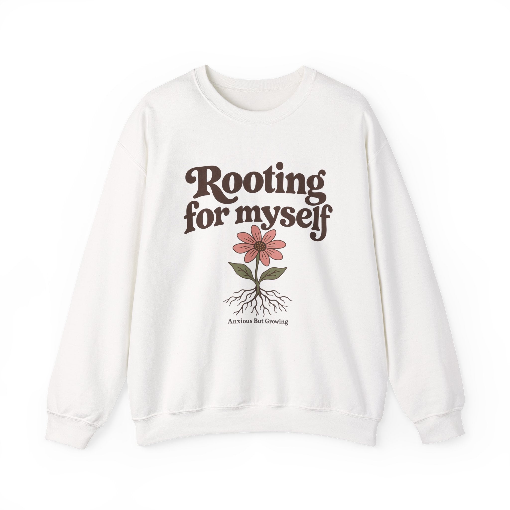 Rooting for Myself graphic crewneck sweatshirt